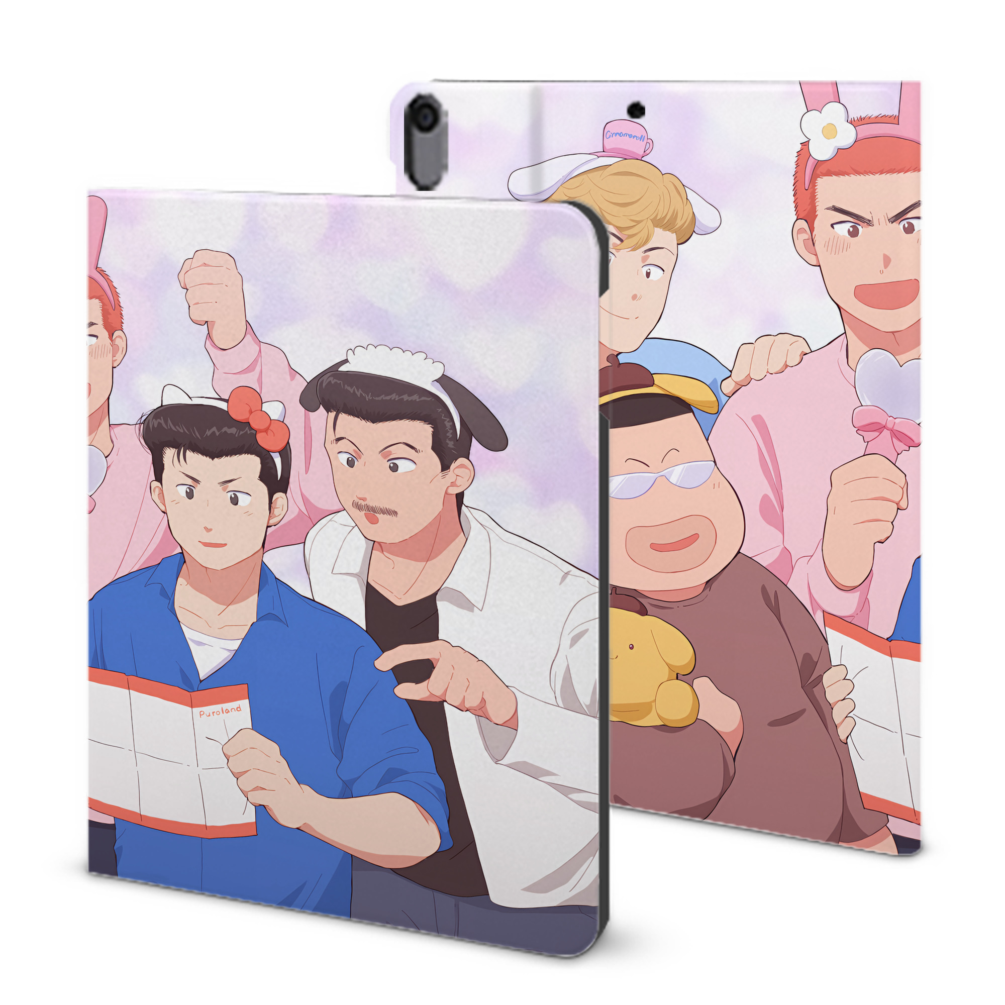 （画像用） SLAM DUNK／スラムダンク IPad ケース ブック型 PUレザー TPU 耐衝撃 軽量 薄型 ペン収納なし 全面保護 IPad 各モデル対応